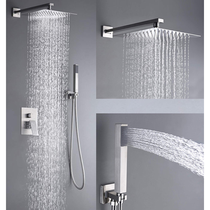 Wonderland America Bathroom Rain Volume Control Complete Shower System